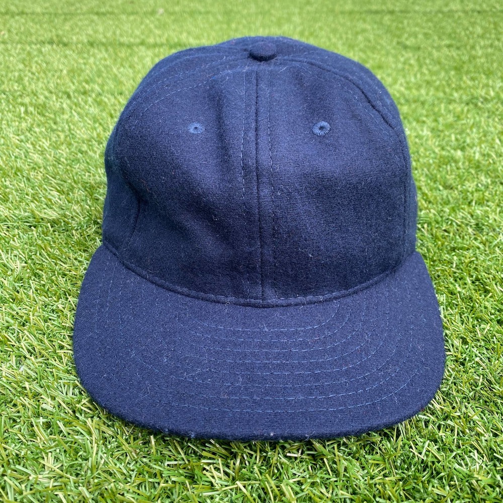 Ebbets Field Flannels Made in USA Wool Navy Blue Fitted Hat